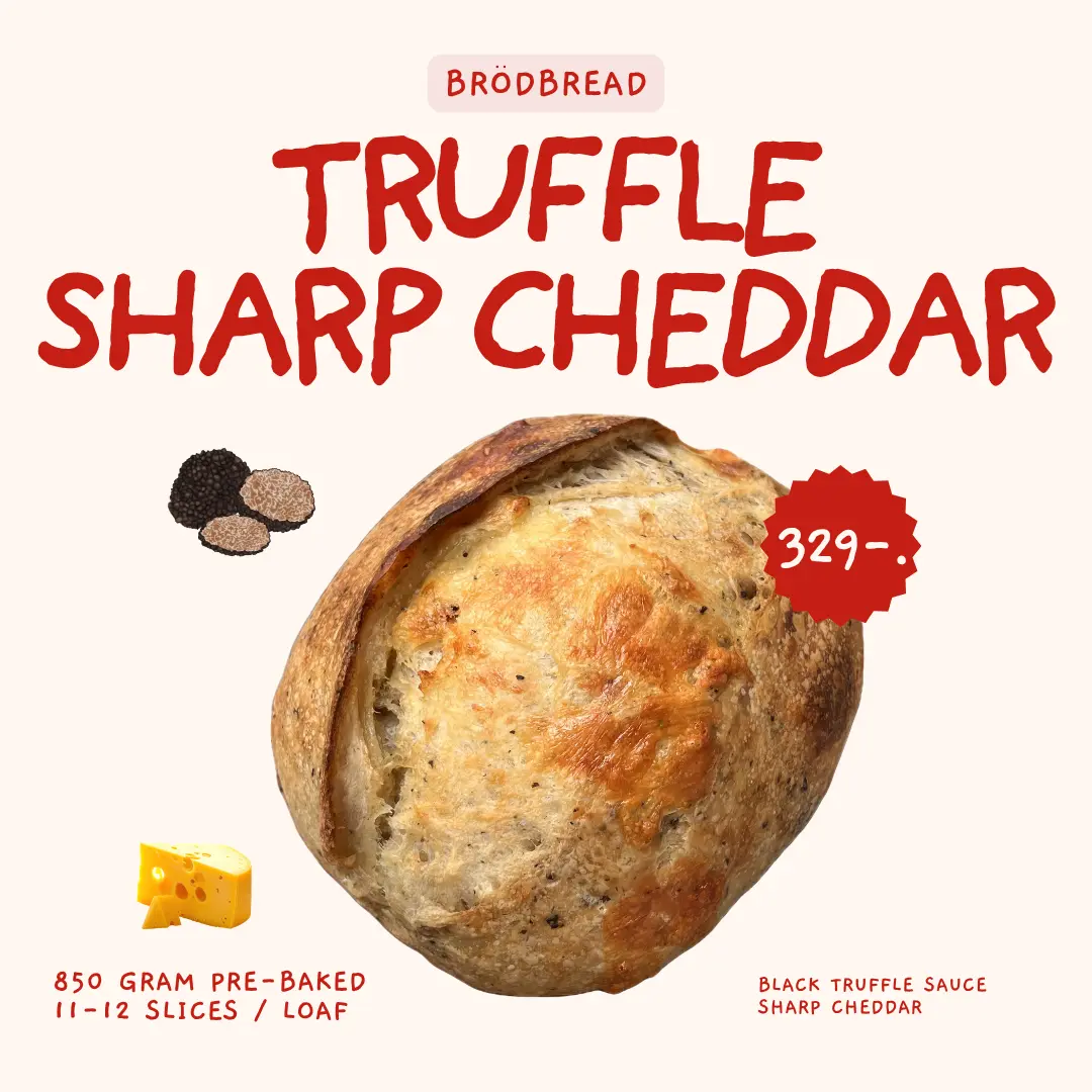 Brödbread Truffle Sharp Cheddar sourdough loaf